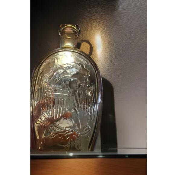 Vintage,American Eagle Decanter ,Lady Liberty 8 3/4''Golden Yellow, Bicentennial - Picture 10 of 11